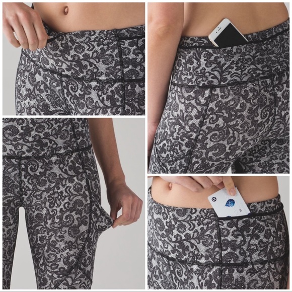 NWOT* Lululemon Outrun Mesh Crop Leggings - Picture 3 of 12